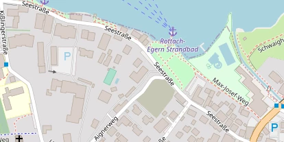 Seehotel auf Satellitenbild