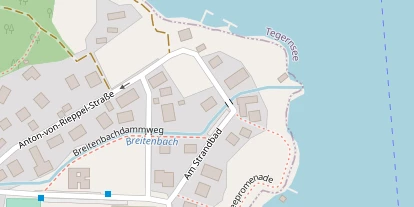 Seehotel auf Satellitenbild