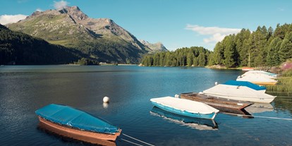 Hotels am See - Schweiz - Hoteleigenes Ruderboot auf dem Silsersee - Parkhotel Margna
