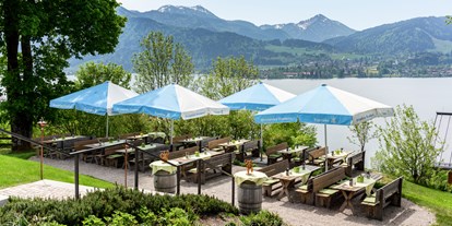 Hotels am See - Abendmenü: 3 bis 5 Gänge - Region Tegernsee - Biergarten - Hotel DAS TEGERNSEE