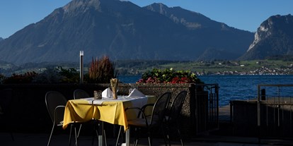 Hotels am See - Schweiz - Seeterrasse - Hotel Restaurant Bellevue au Lac