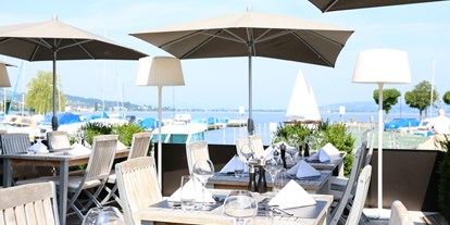 Hotels am See - Schweiz - Restaurants mit Sommerterrasse - Hotel Marina Lachen